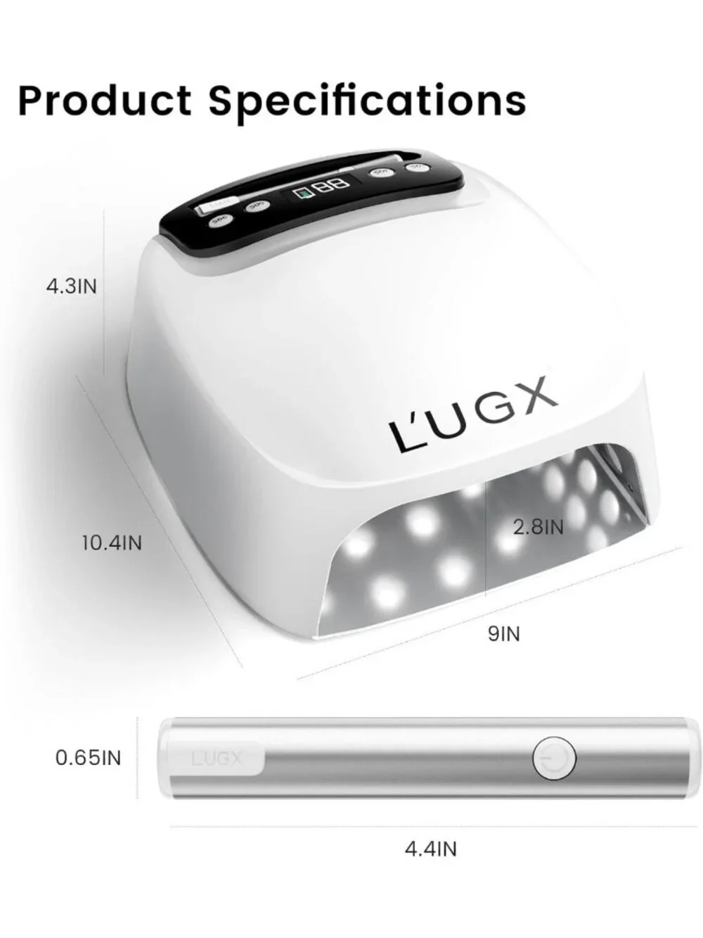 Rechargeable 2-in-1 UV LED Nail Lamp for Gel Nails - Portable & Fast Drying
